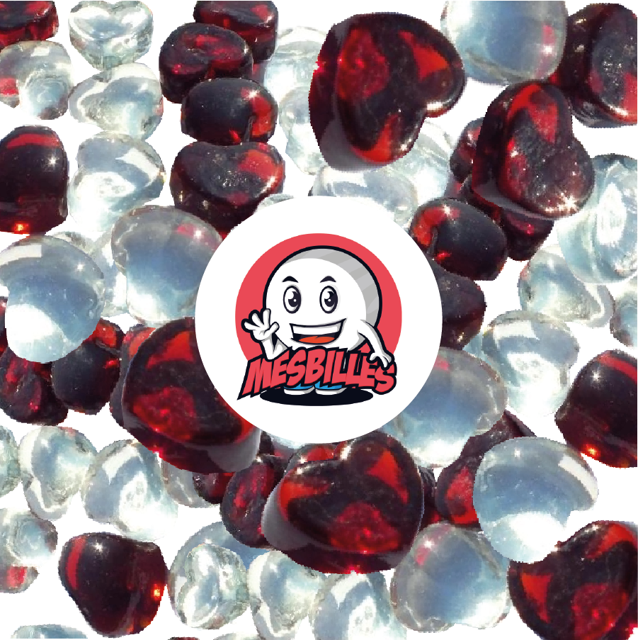 Les Filets de billes coeurs plates de Billes MesBilles sont des créations originales.
