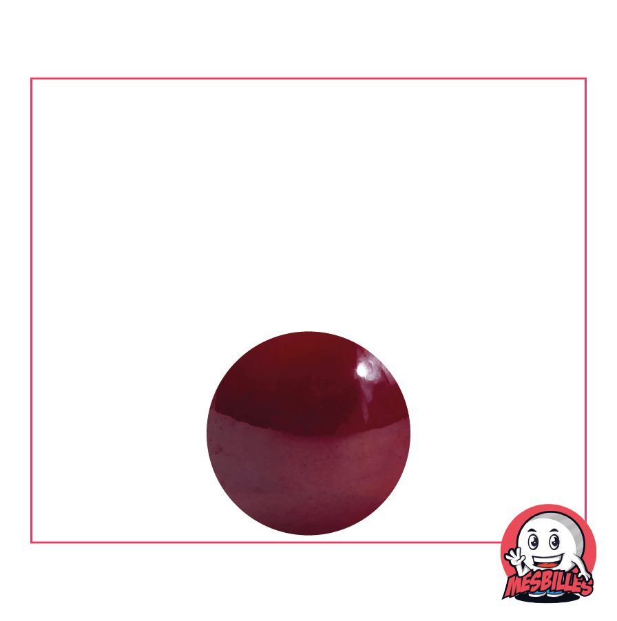 Biglia Lucida 14 mm - Vetro Opaco e Brillante Rosso