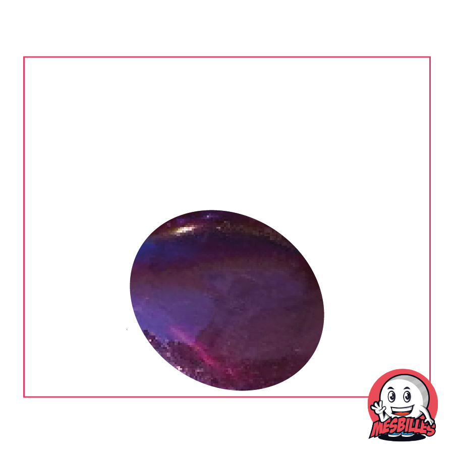 1 Biglia Piatta Iridescente Viola 30 mm