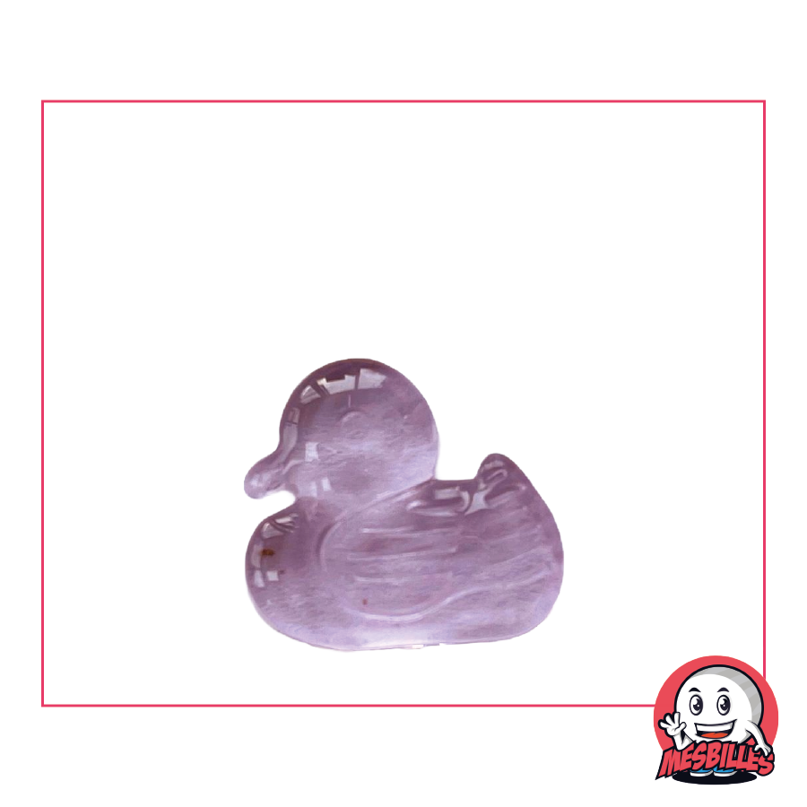 Biglia Extra-Piatta Anatra Rosa da 25 mm, il fenicottero delle Biglie Formate da MieiBiglie