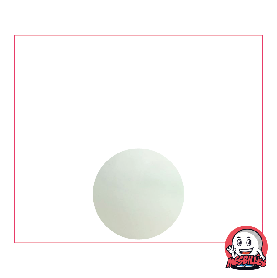 Biglia Perla Opaca 14 mm - Biglia bianca brillante - MieiBiglie