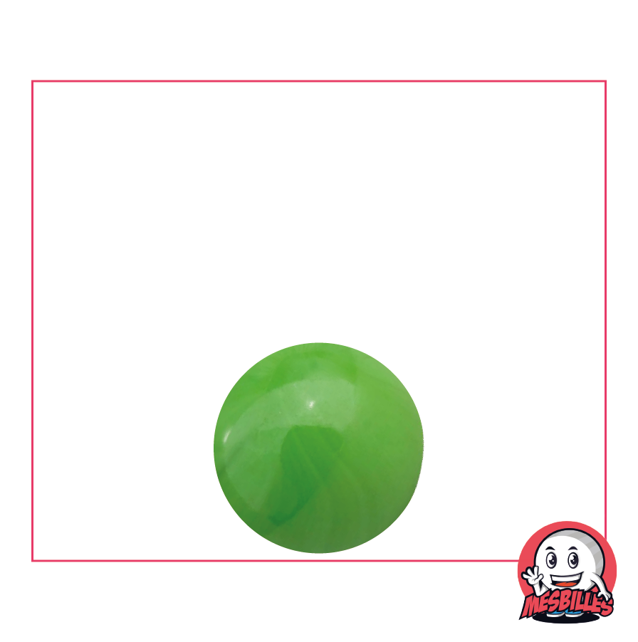 Biglia Perla Opaca Verde 14 mm Biglia in vetro | MieiBiglie - MieiBiglie