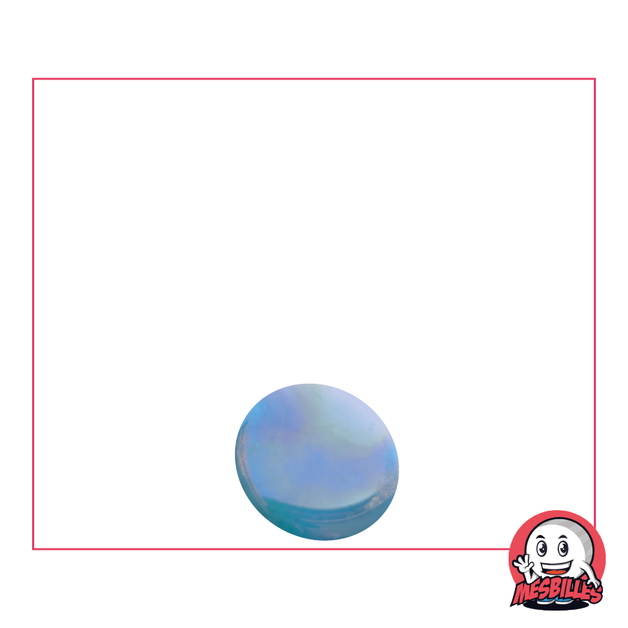 1 Biglia Piatta 12 mm Lucida Blu-Chiaro