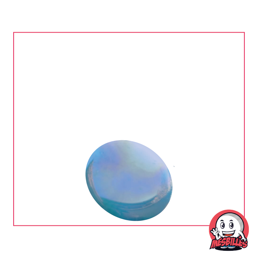 1 Biglia piatta 18 mm Lucido Blu Chiaro