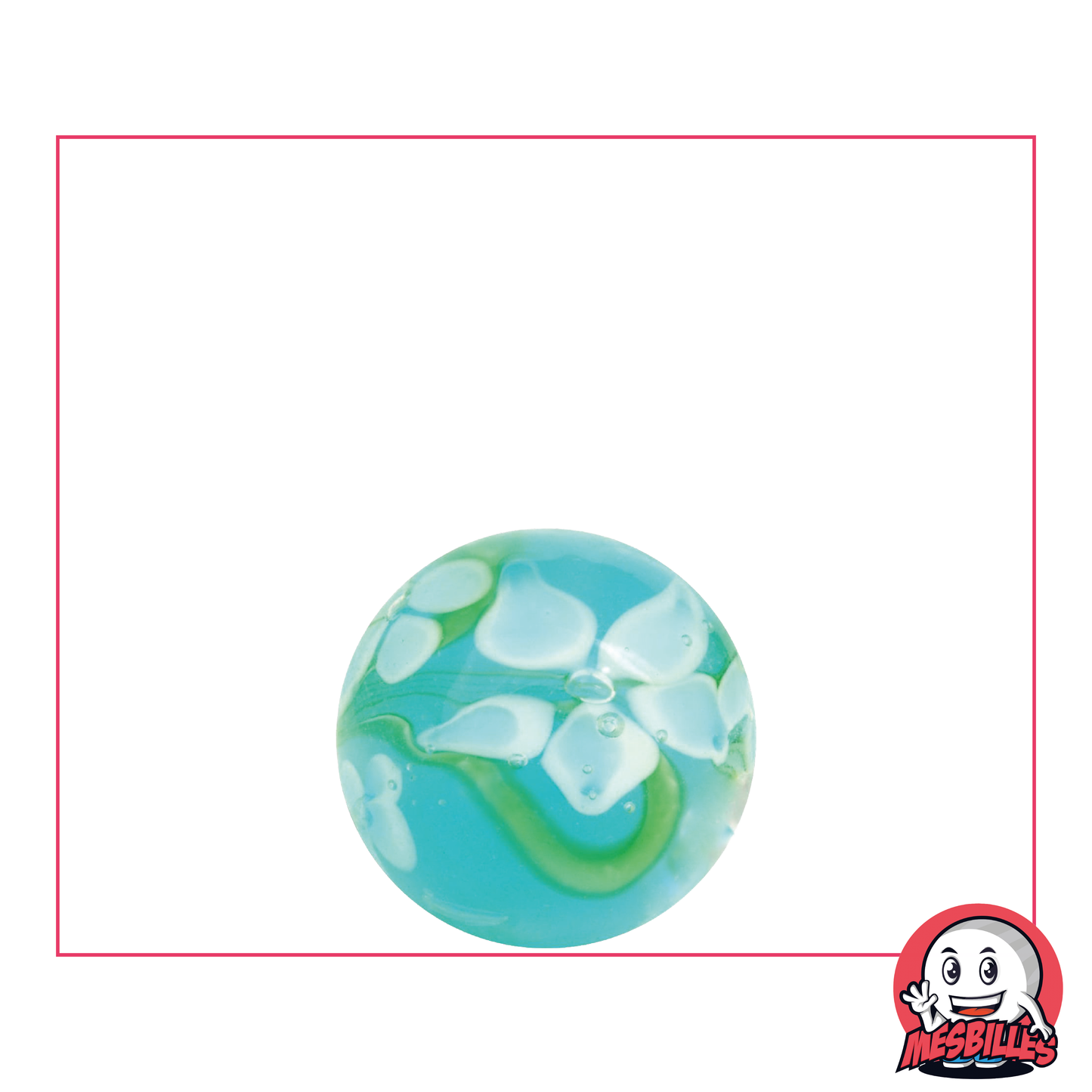 1 Biglia Art Corona Fiorita Blu 16 mm