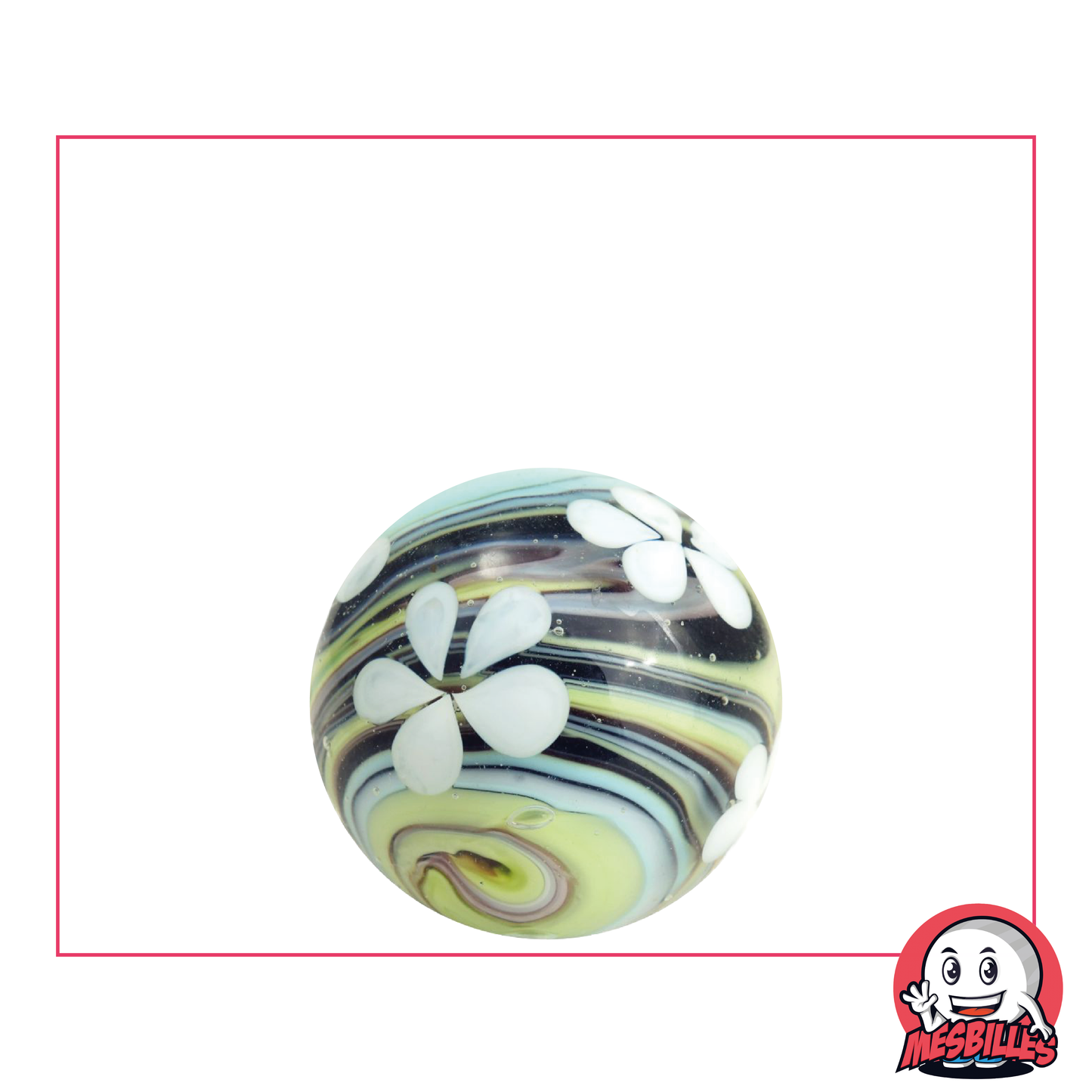 1 Biglia Art Tornado Fiore Nero 22 mm