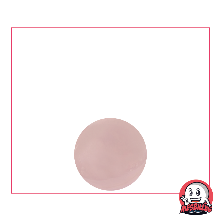 La regina delle biglie: la biglia rosa chiaro 12 mm in cristallo di Boemia