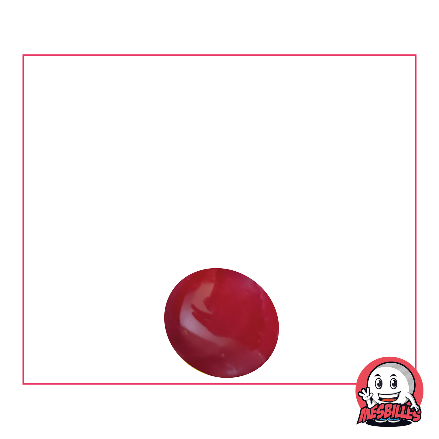 1 Biglia Piatta 12 mm Lucida Rossa