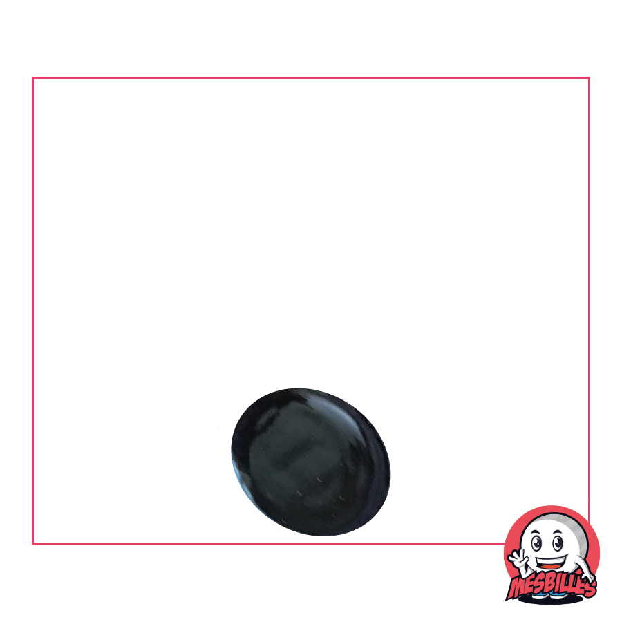 1 Biglia Piatta 12 mm Lucida Nera