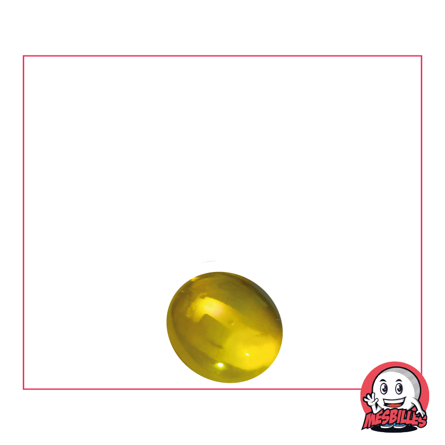 1 Biglia Piatta 12 mm Iridescente Giallo
