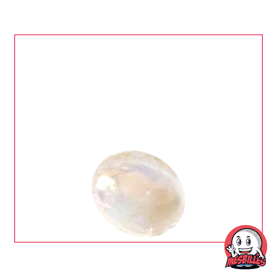 1 Biglia Piatta Iridescente Cristallo 18 mm