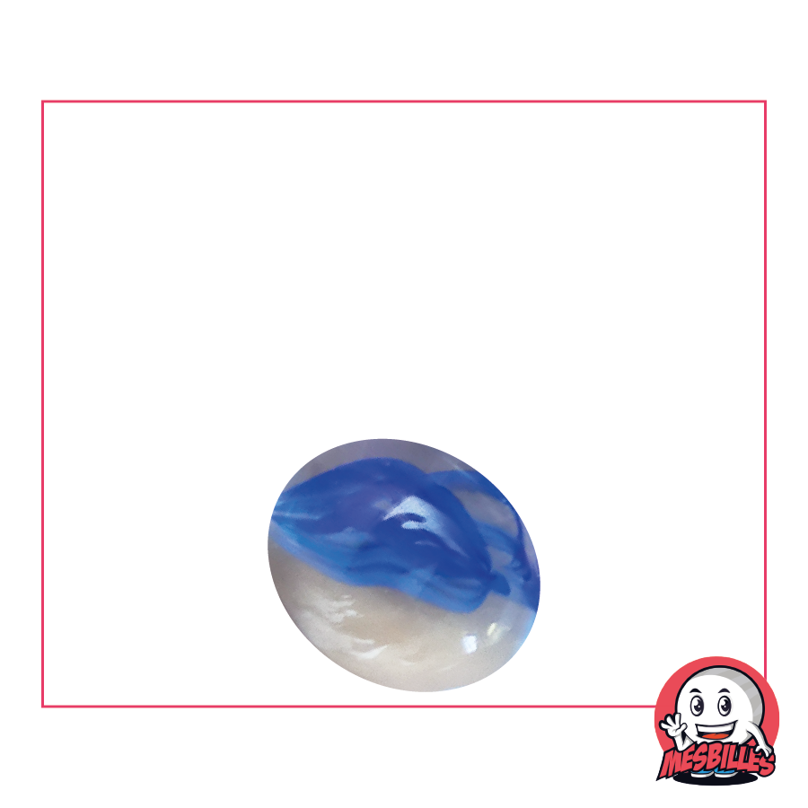 1 Biglia piatta 18 mm Stropicciato Blu