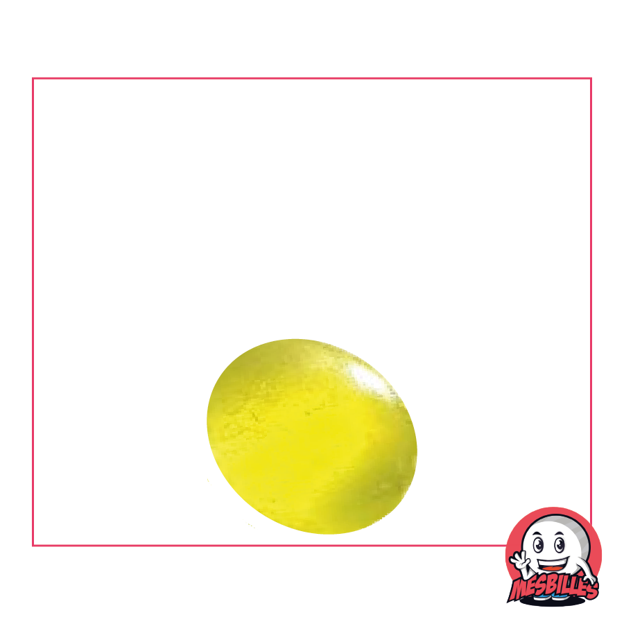 1 Biglia piatta 18 mm Ghiacciato Giallo