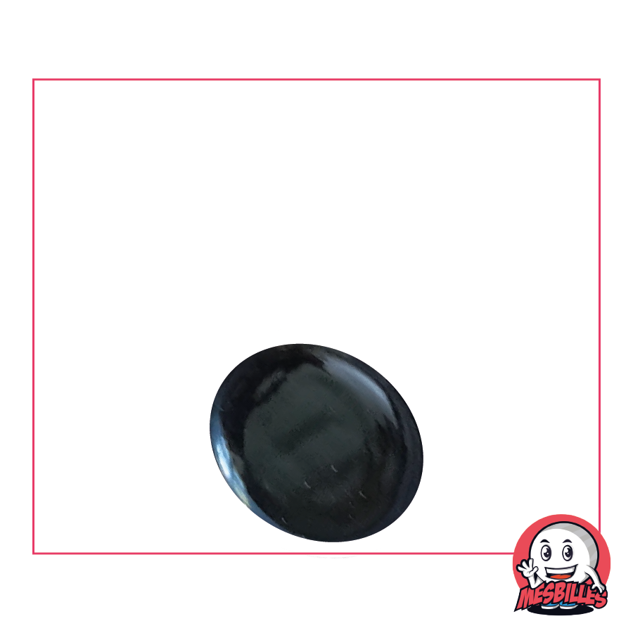 1 Biglia piatta 18 mm Perla Nera