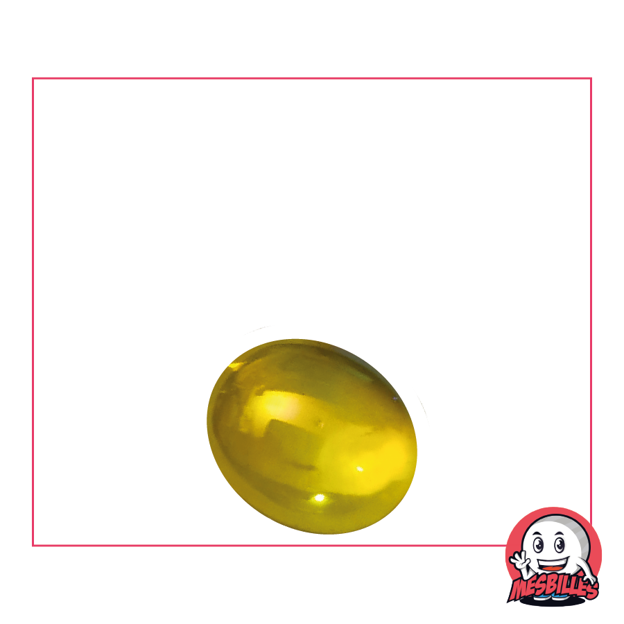 1 Biglia piatta 18 mm Iridescente Gialla