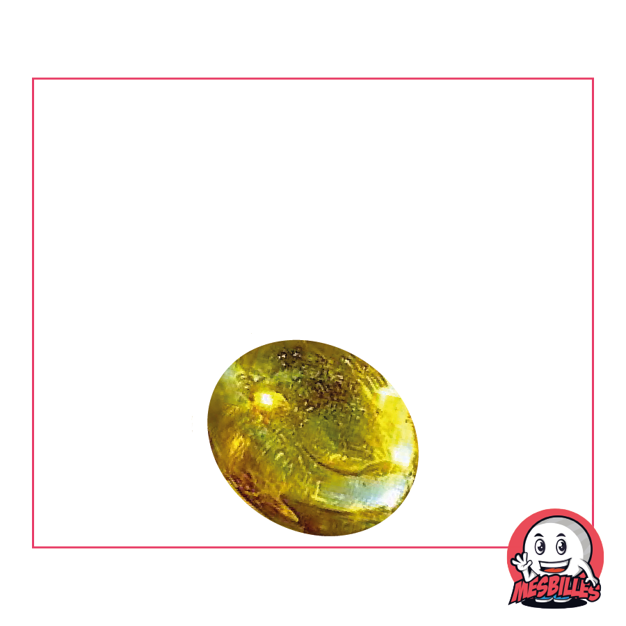 1 Biglia piatta 18 mm Lente Gialla