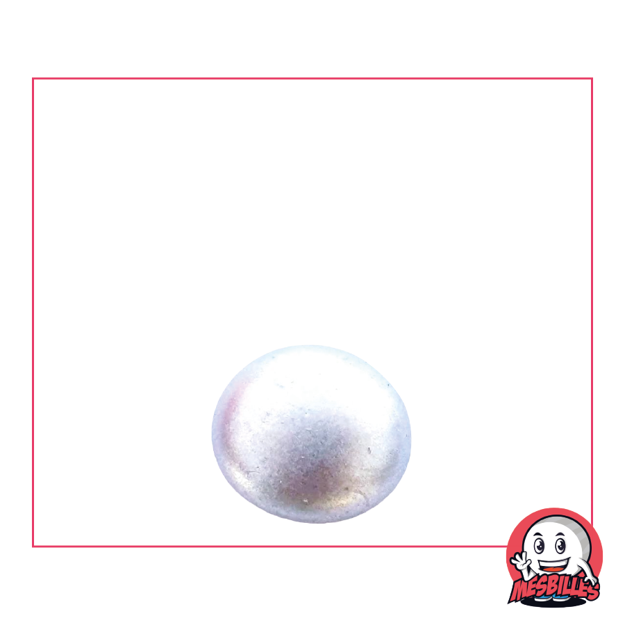 1 Biglia piatta 18 mm Metallizzato Argento