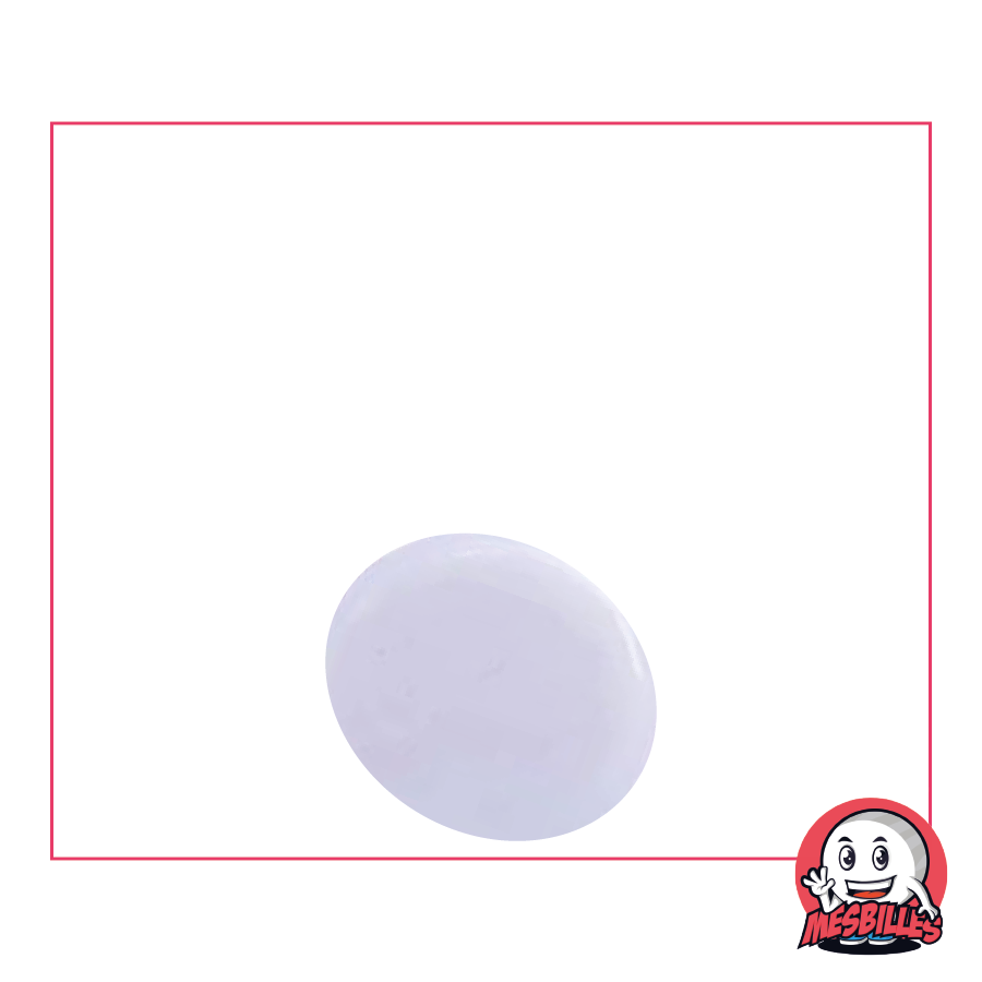 1 Biglia piatta 18 mm Perla Rosa Chiaro