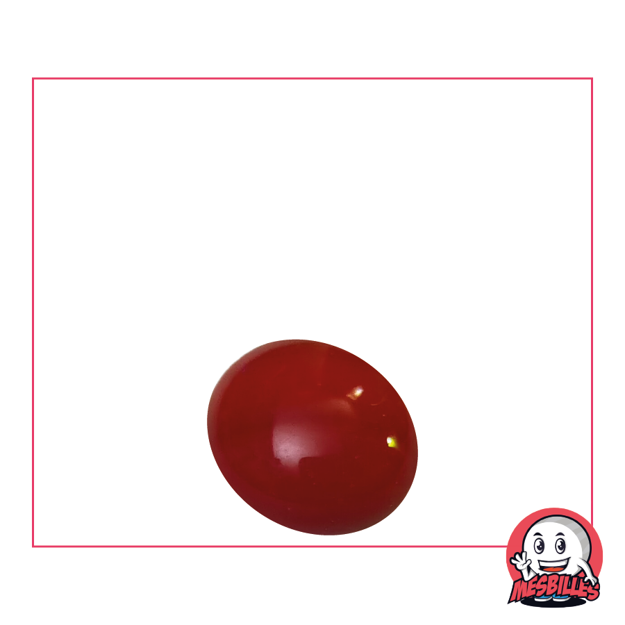 1 Biglia piatta 18 mm Perla Rossa