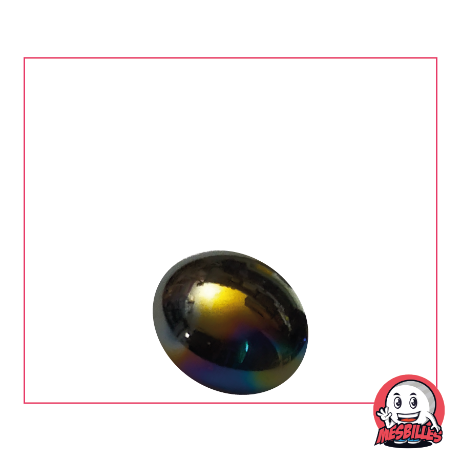 1 Biglia piatta 18 mm Glossy Petrolio