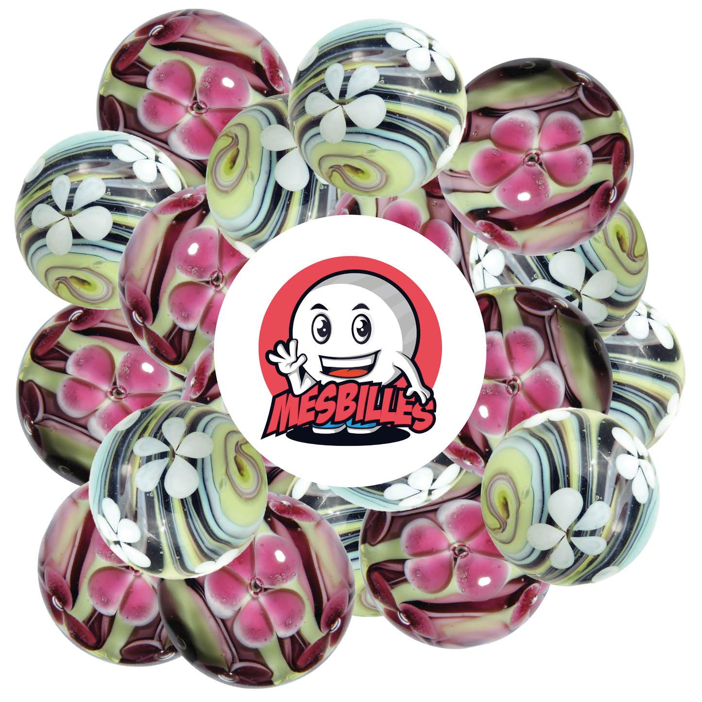 1 Biglia Art Tornade Fiore Rosa 22 mm