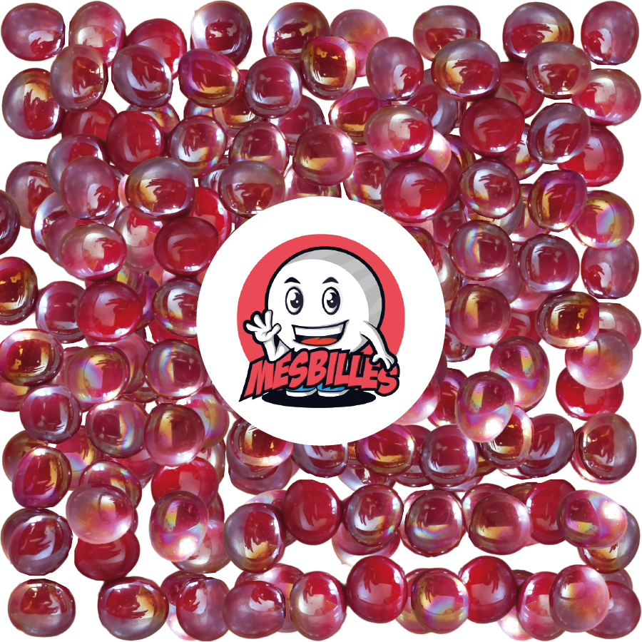 1 Biglia Piatta 12 mm Lucida Rossa