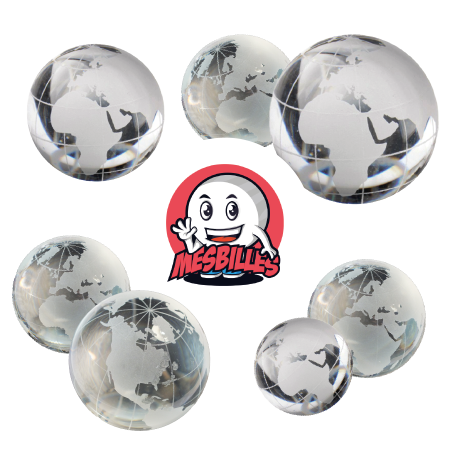 Biglie Monde Cristal Collection d'Art - Biglie in vetro 30 mm