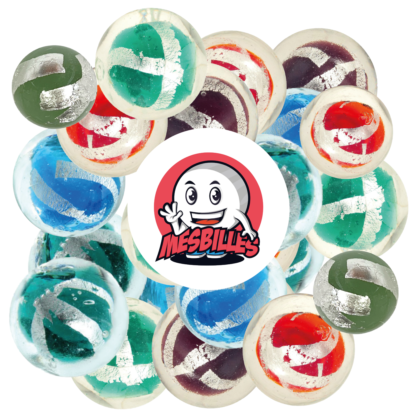 1 Biglia Art Gabbia Argento Verde Scuro 16 mm