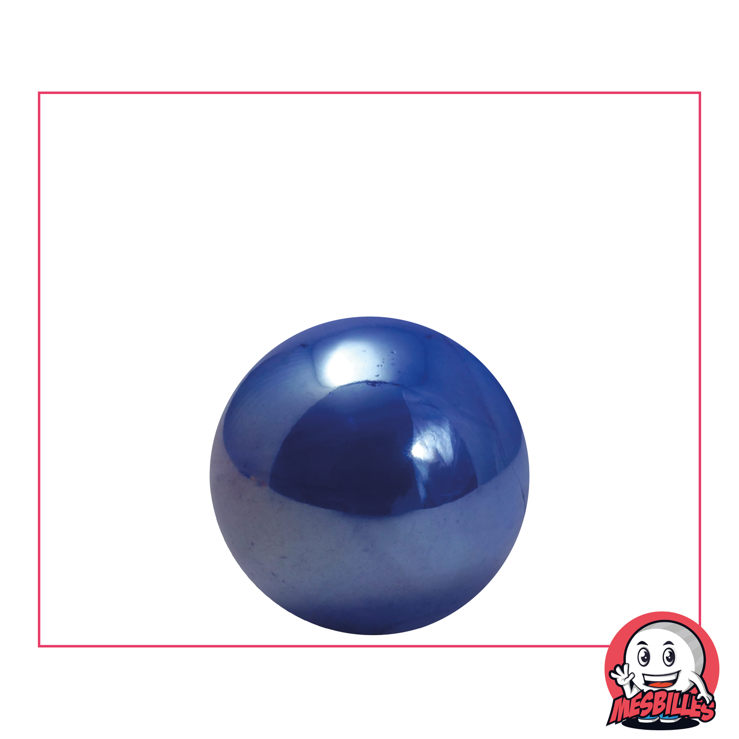 Biglia Lucida 22 mm - Vetro opaco e brillante blu MieiBiglie