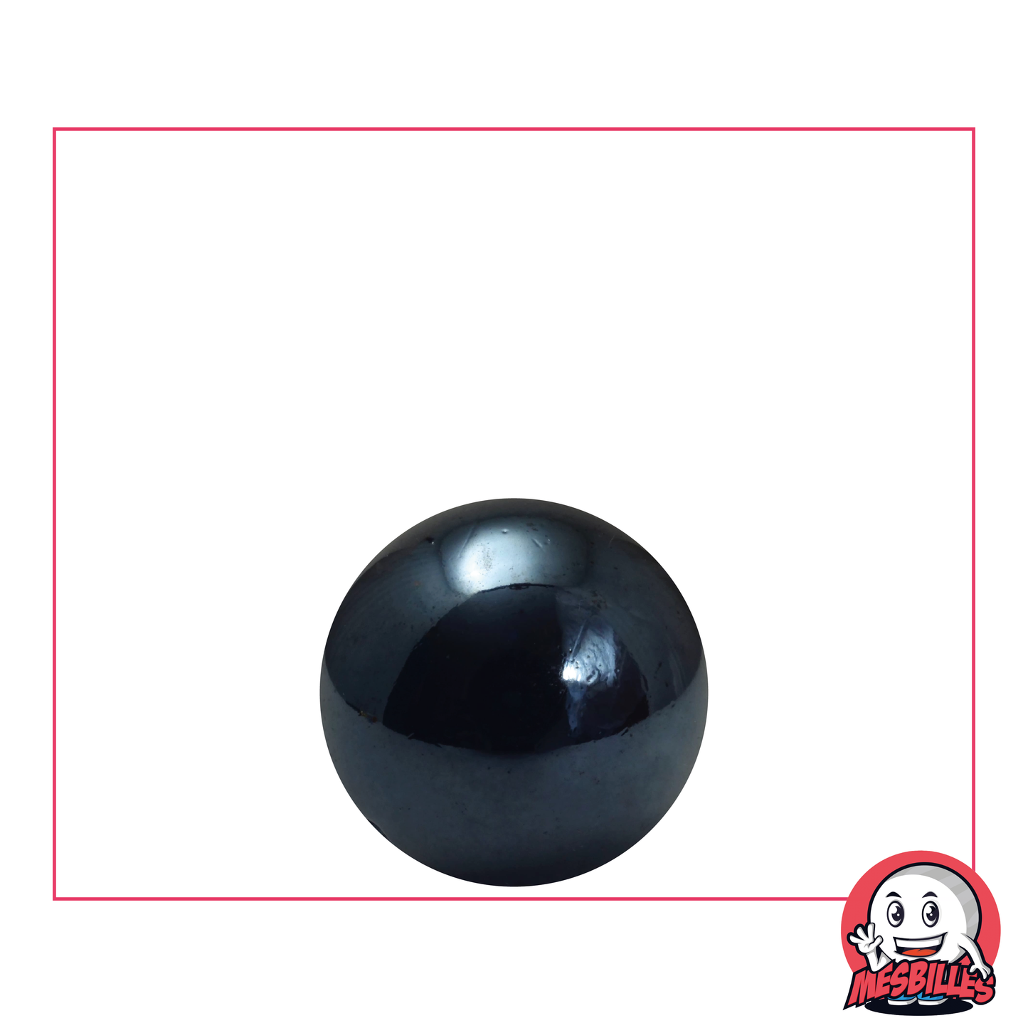 MieiBiglie - Biglia Lucida Nera Perla opaca brillante 16 mm