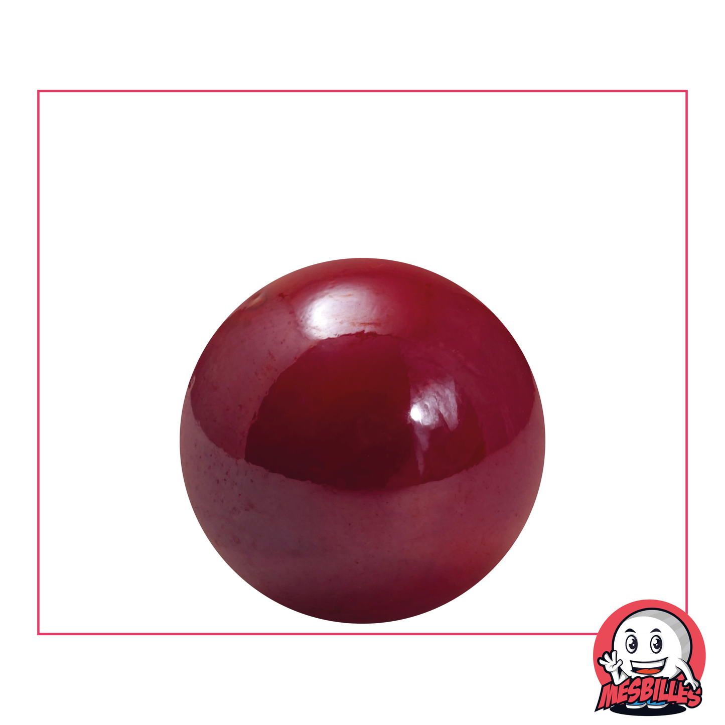 Biglia Lucida 14 mm - Vetro Opaco e Brillante Rosso - MieiBiglie
