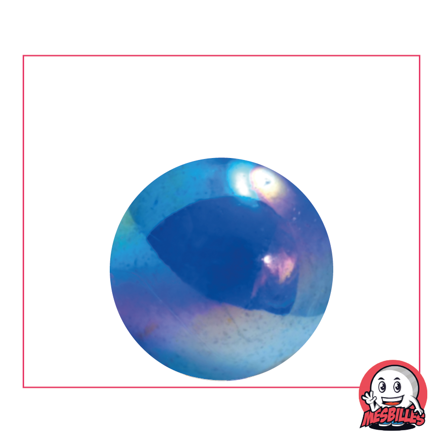 Biglia Iridescente Blu 25 mm - Cavalca un'onda di divertimento | MieiBiglie