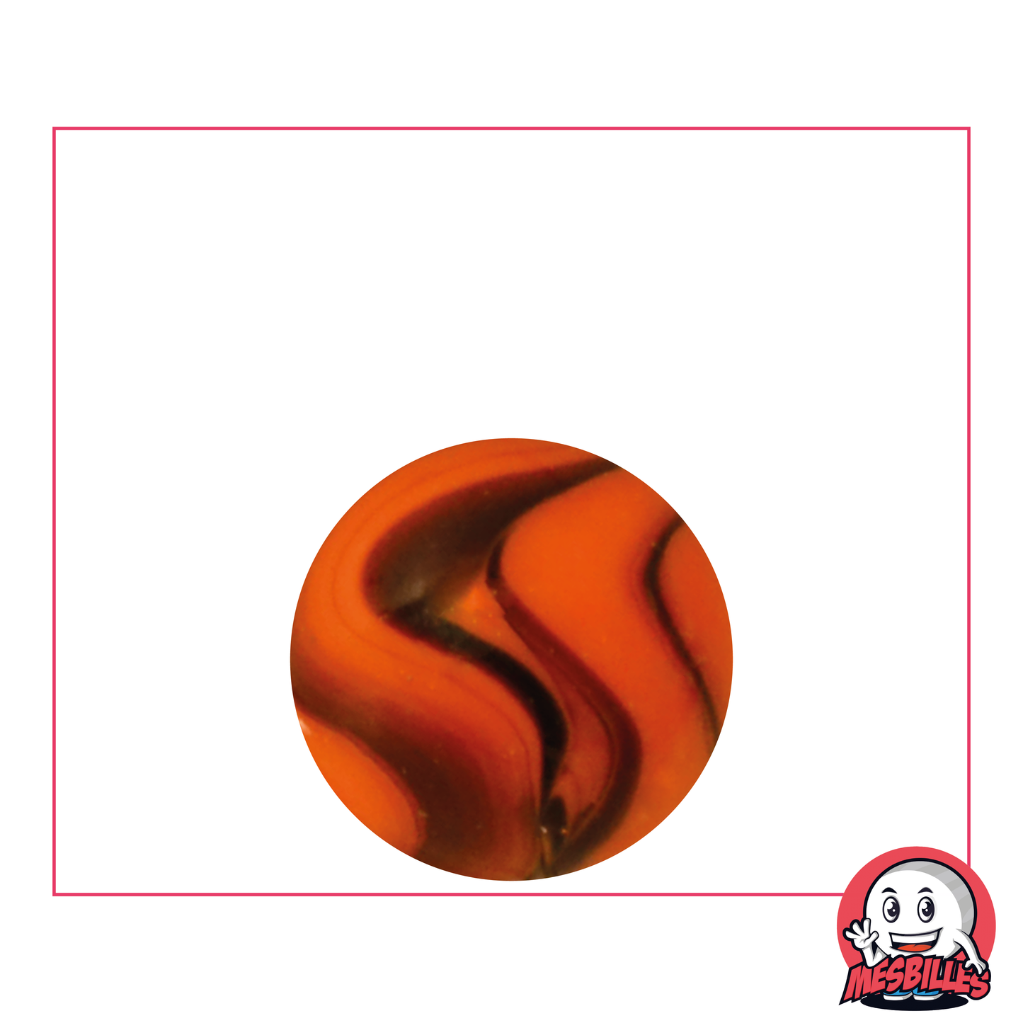 Biglia Jupiter 22 mm arancione striata di marrone - MieiBiglie