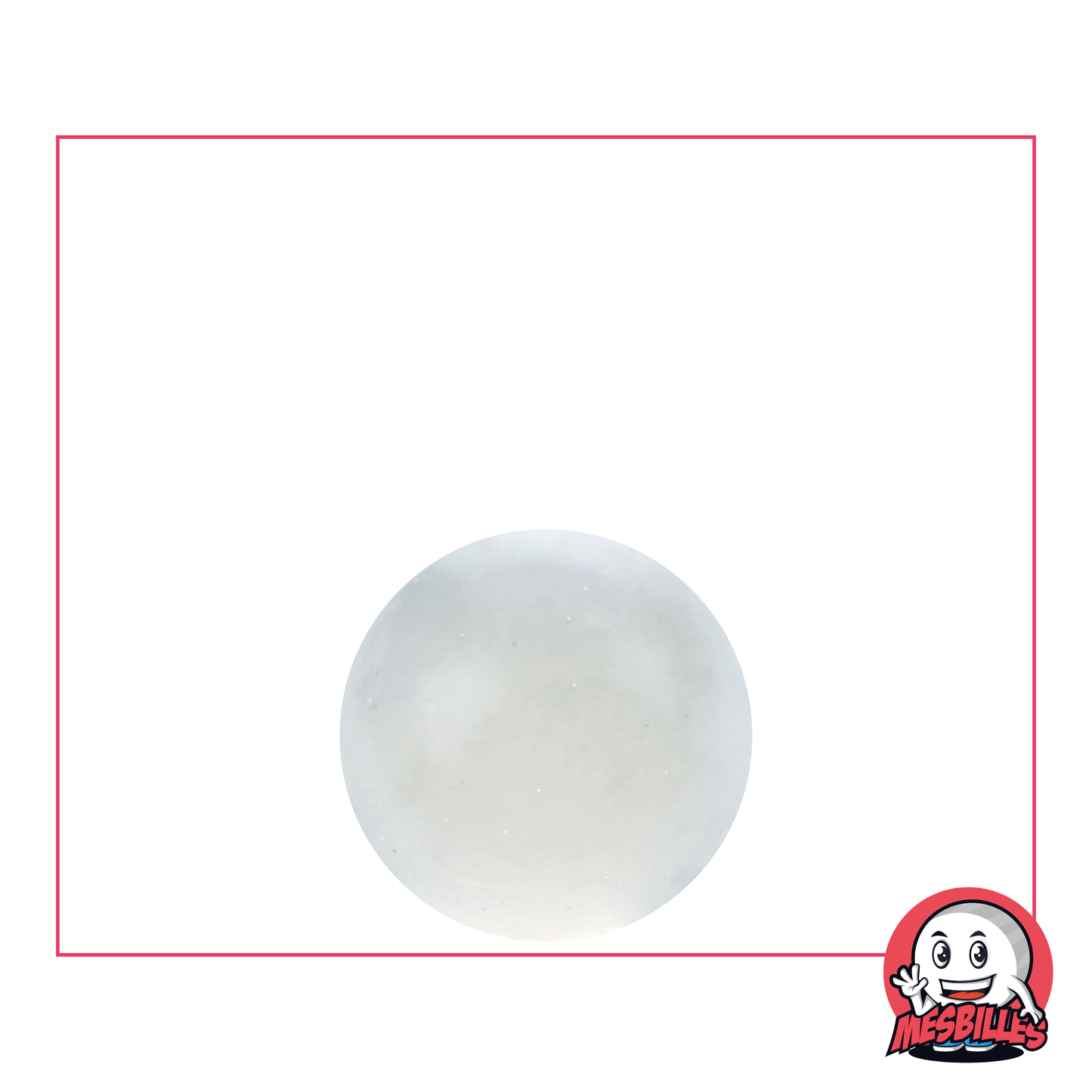 1 Biglia Luce Cristallo da 16 mm, biglia in vetro traslucido di colore cristallo