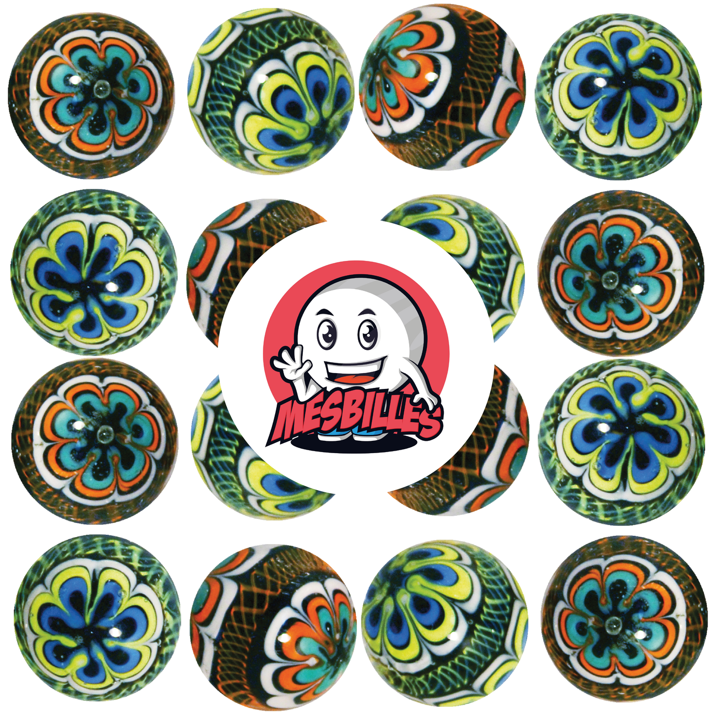 1 Biglia Art Mandala Arancione 16 mm