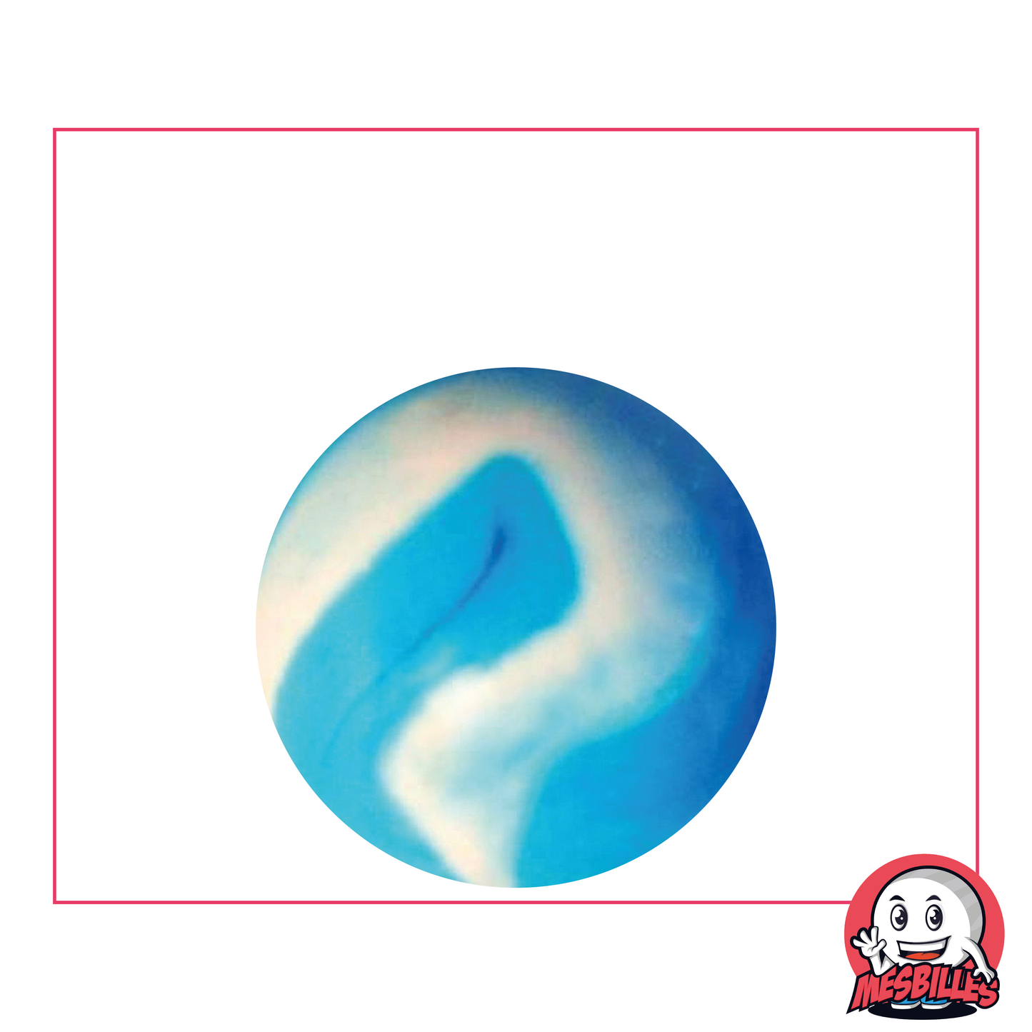 Biglia Marsiglia 25 mm | Biglia azzurra con i colori del calcio francese