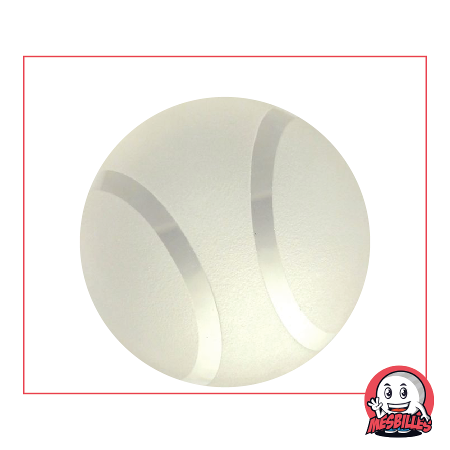 1 Biglia Collezione d'Arte Tennis: Biglia Satinata in Vetro 40 mm MieiBiglie