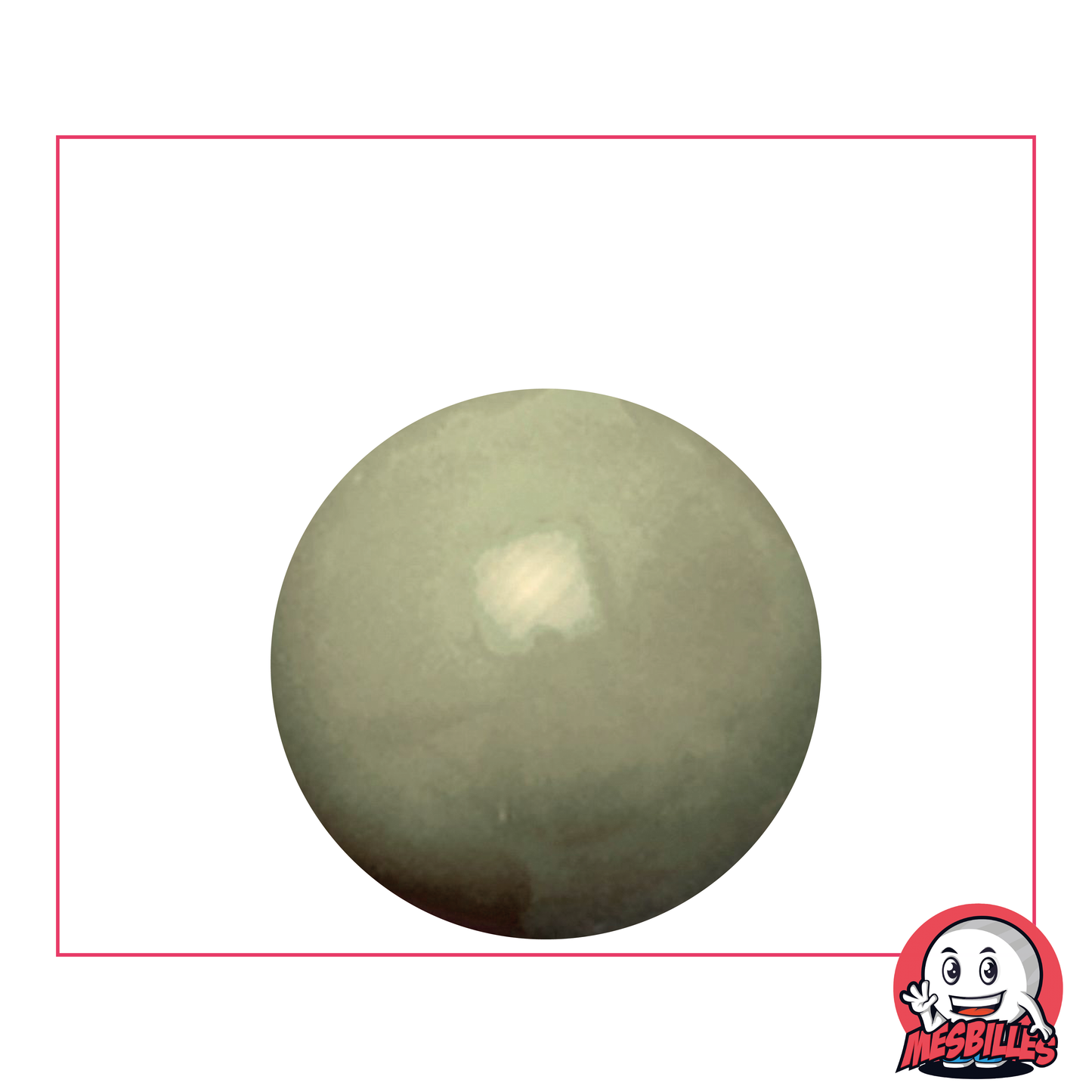 Biglia Perla Grigia da 25 mm - Vetro Opaco Grigio Elegante e Misterioso - MieiBiglie