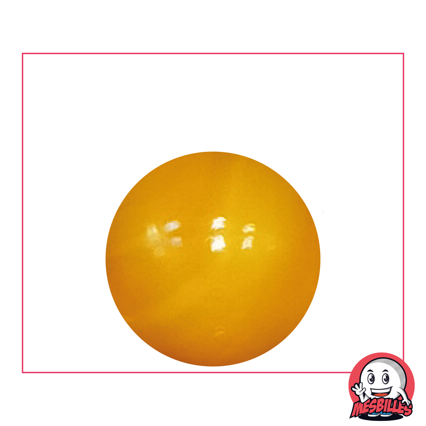 Biglia Perla 25 mm - Vetro Opaco Arancione Vibrante - MieiBiglie