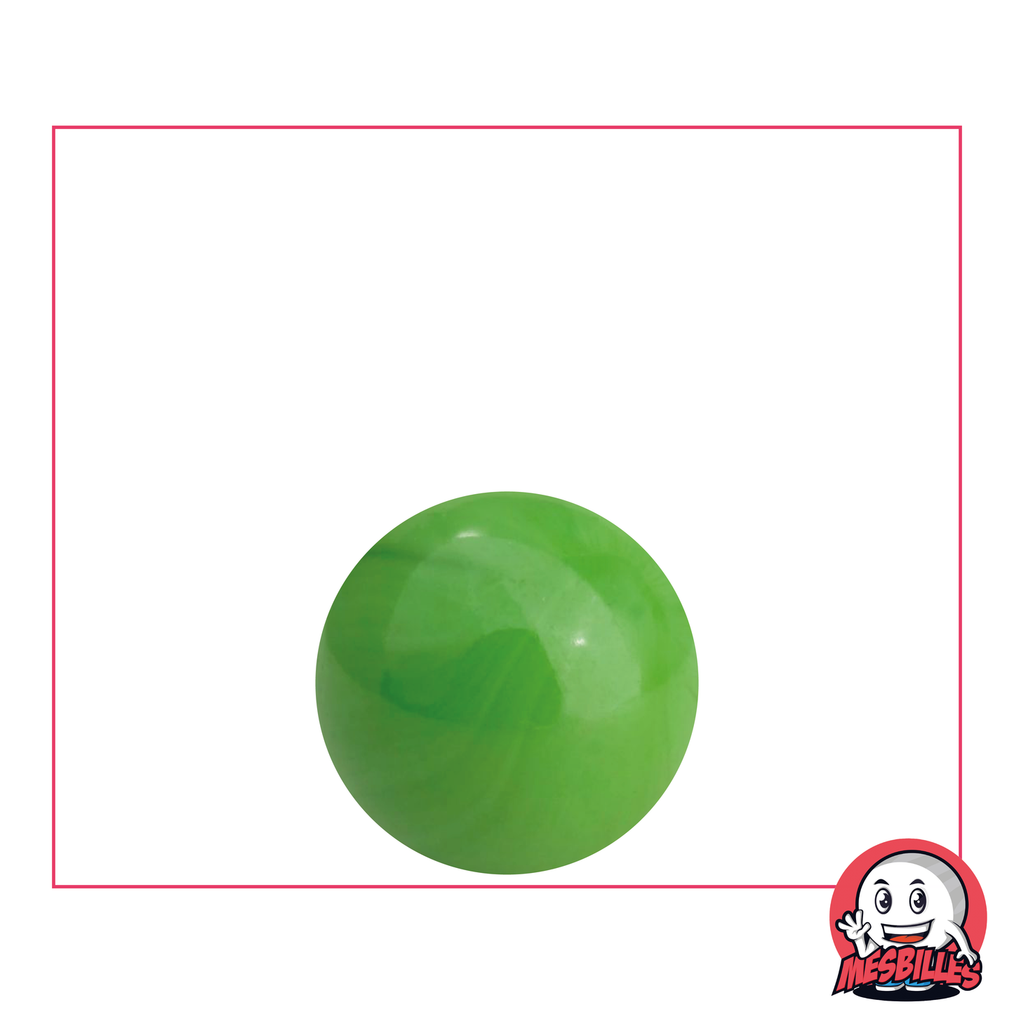 Biglia Perla Opaca Verde 16 mm Biglia in vetro | MieiBiglie - MieiBiglie