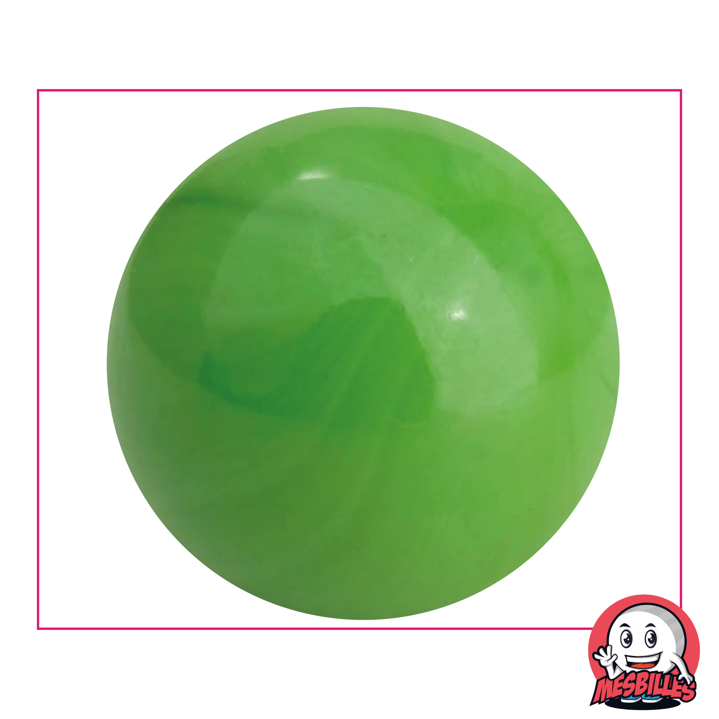 Biglia Perla Opaque Verde 50 mm Biglia in vetro | MieiBiglie - MieiBiglie