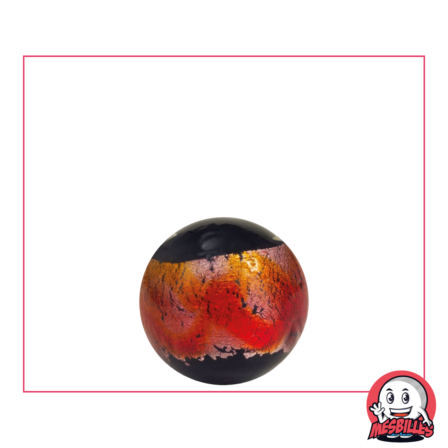 Biglia Art Machu Picchu Rossa 16 mm di alta gamma, nera con cerchio metallico rosso aranciato