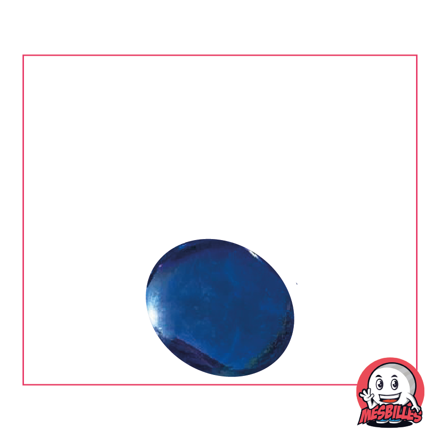 1 Biglia Piatta Iridescente Blu-Notte 18 mm