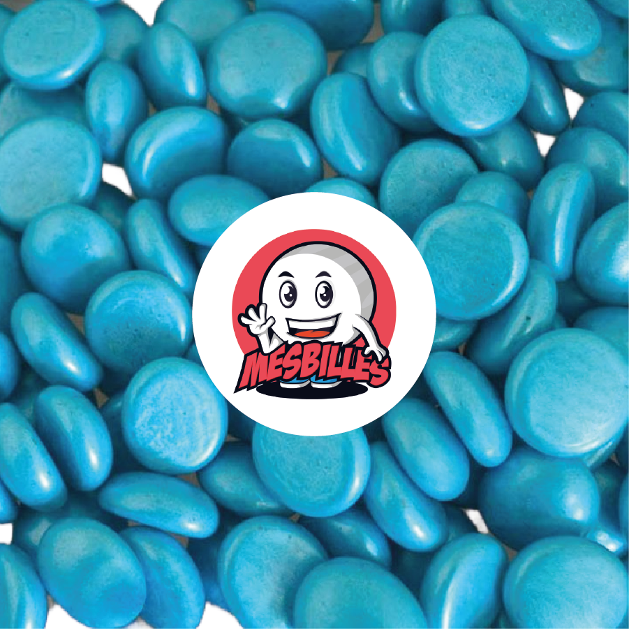 1 Biglia Piatta Metallizzata Blu Anatra 18 mm
