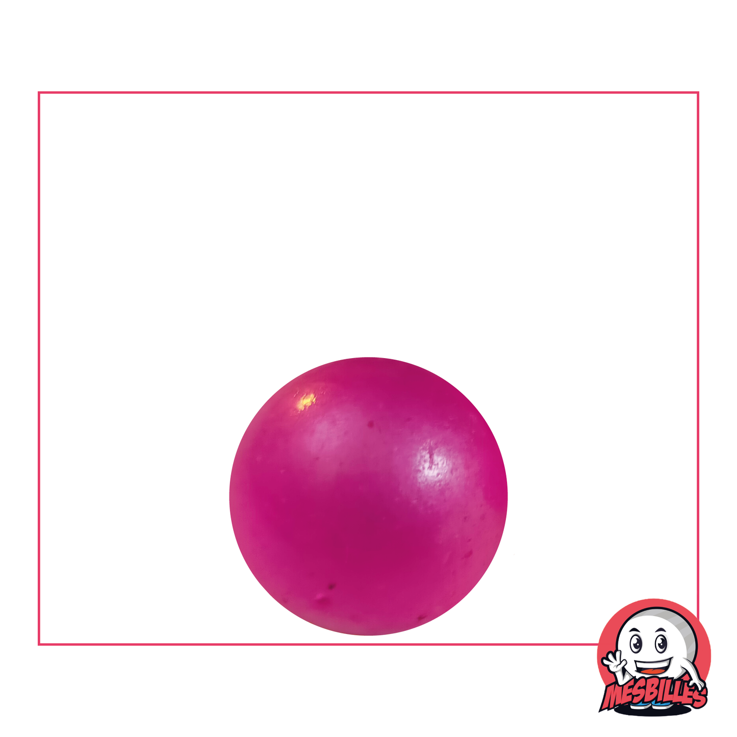 Biglia rosa sfocata in vetro da 16 mm | Una dolcezza per sacchetti di biglie