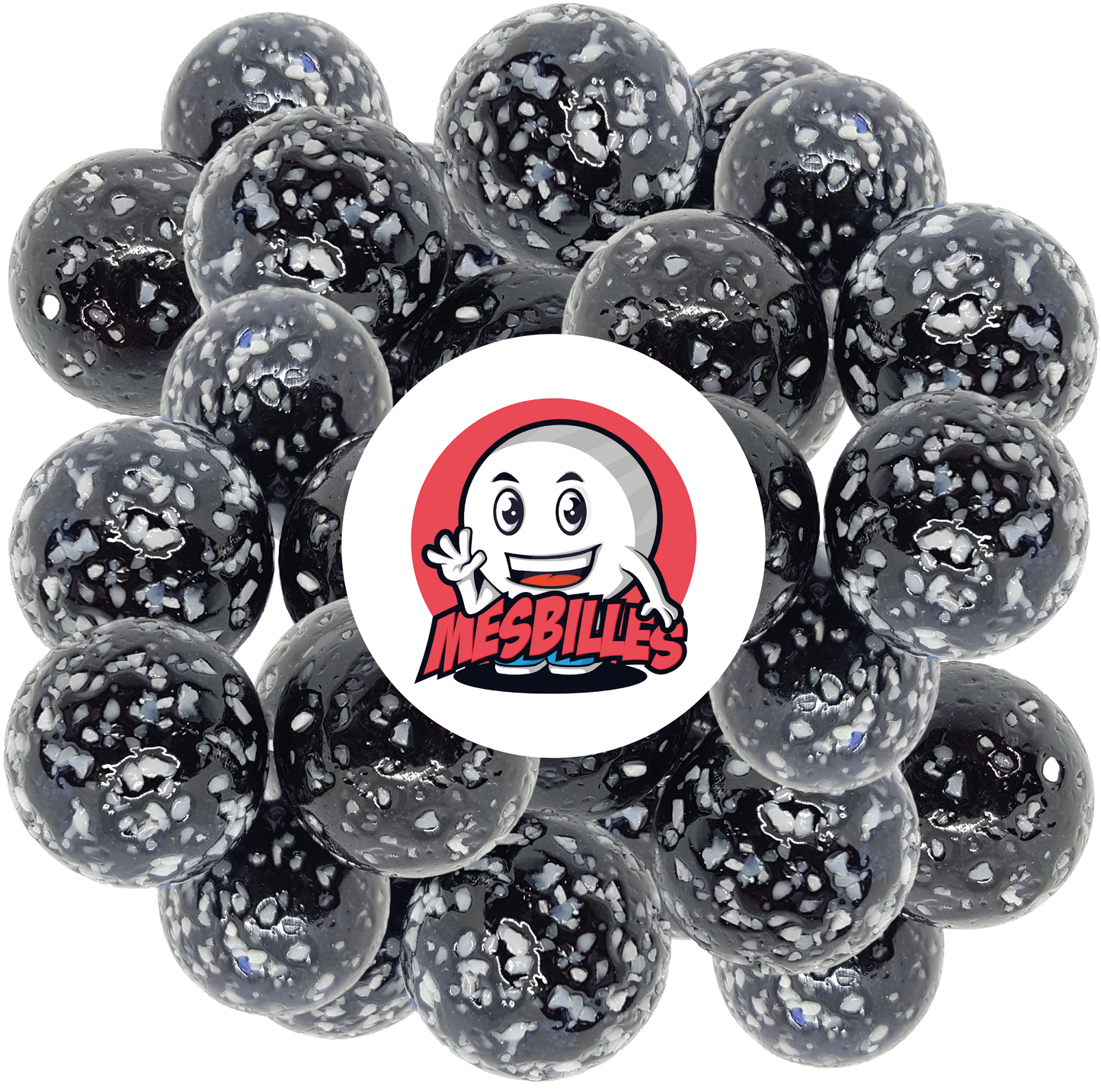 1 Biglia pepita Nera 25 mm
