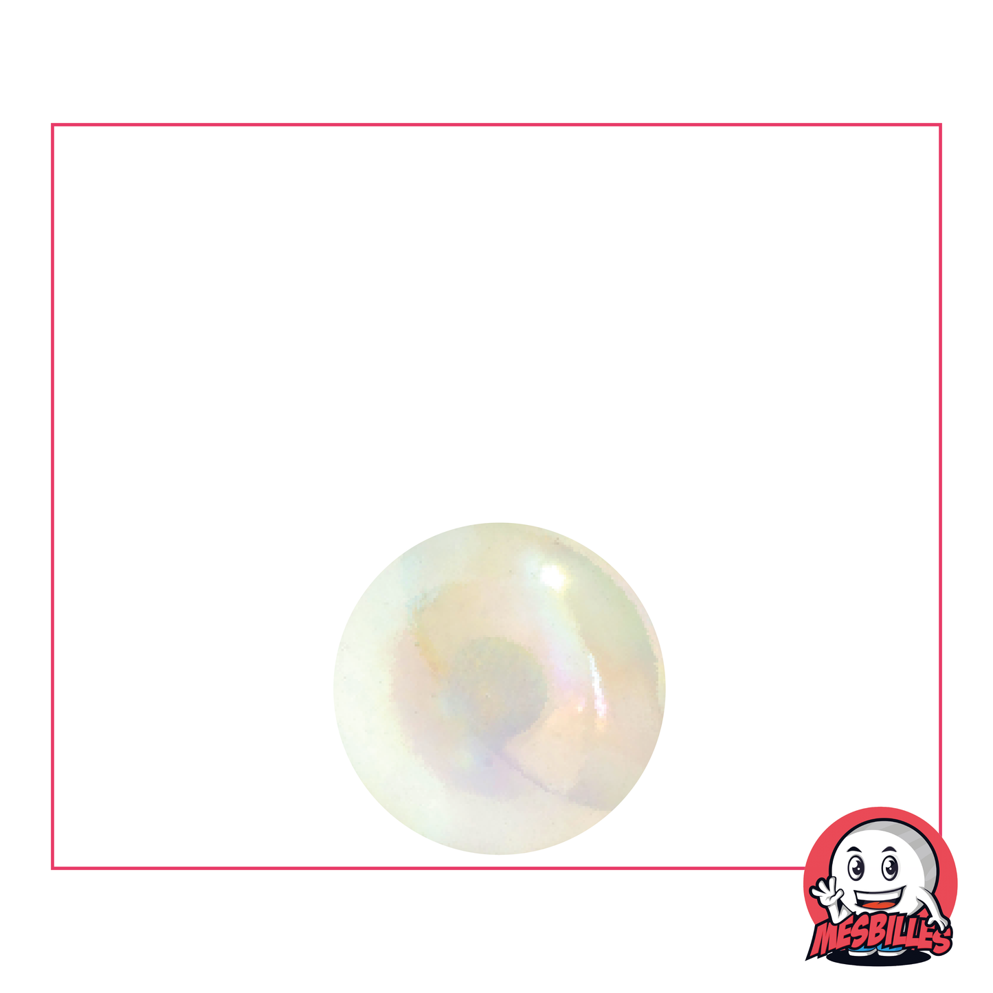 Biglia Iridescente 14 mm Cristallo, il diamante dei giochi con le biglie