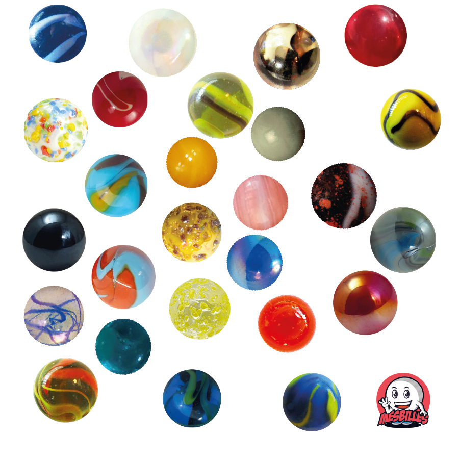 Piccole biglie di vetro rotonde, biglie multicolori, biglie traslucide e brillanti da 12 mm a 14 mm