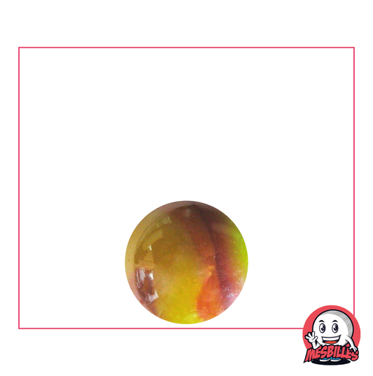 Biglia Drago 14 mm - Incredibile combinazione di giallo e rosso in un vetro opaco e brillante - MieiBiglie