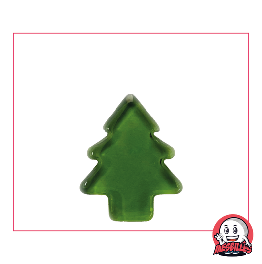 Biglia Extra-Piatta Abete Verde in Vetro Traslucido - Decorazione e Gioco Naturale - MieiBiglie